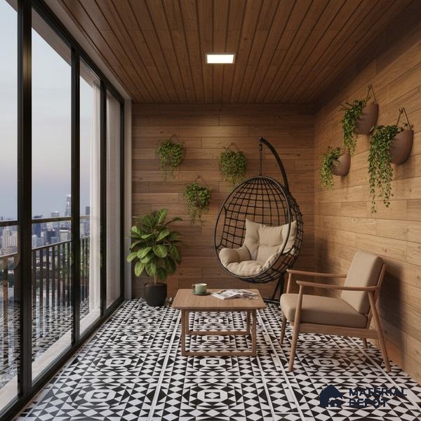 Black Moroccan Floor & Wall Tile TL 06813 Lustra Monochrome Noir Chess 2 ft x 2 ft Vitrified Carving Matte Finish - 9 mm | Suitable for Kitchen, Bathroom, Dining Area | Please Expect a Slight Variation of Pattern