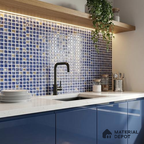 Mosaic Wall Tile TL 07180 E Penny Cosmo Syros 1 ft x 1 ft Glossy Finish Ceramic Tile - 10 mm
