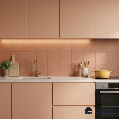 Subway Wall & Floor Tile TL 07365 Trend Terra 200 mm x 200 mm Matte Finish Vitrified Tile - 8 mm | 4 Random Design | Suitable For living Room, Bedroom, Kitchen | Please Expect a Slight Variation of Pattern