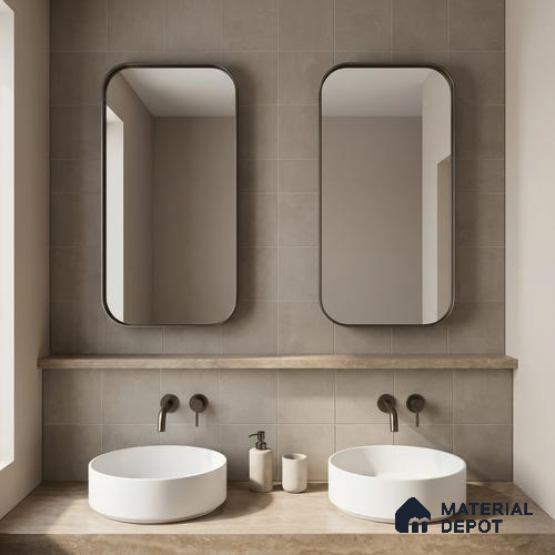 Subway Wall & Floor Tile TL 07370 Trend Harvest 200 mm x 200 mm Matte Finish Vitrified Tile - 8 mm | 4 Random Design | Suitable For living Room, Bedroom, Kitchen | Please Expect a Slight Variation of Pattern