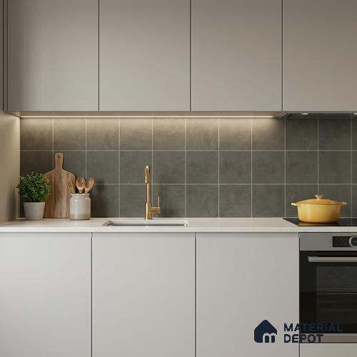 Subway Wall & Floor Tile TL 07377 Trend Cedar 200 mm x 200 mm Matte Finish Vitrified Tile - 8 mm | 4 Random Design | Suitable For living Room, Bedroom, Kitchen | Please Expect a Slight Variation of Pattern