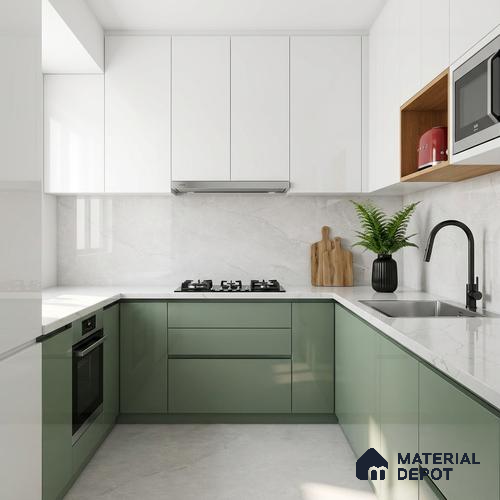 Marble Wall & Floor Tile TL 07388 Claros Grey 4 ft x 2 ft Glossy Finish Vitrified Tile - 9 mm | 4 Random Design | Suitable For living Room, Bedroom, Kitchen