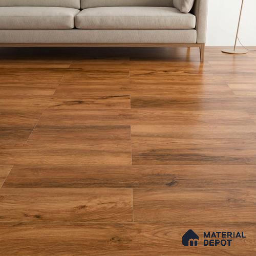 Wood Floor & Wall Tile TL 07505 4 ft x 0.65 ft Vitrified Matte Finish - 9 mm | 2-3 mm Spacer is Mandatory