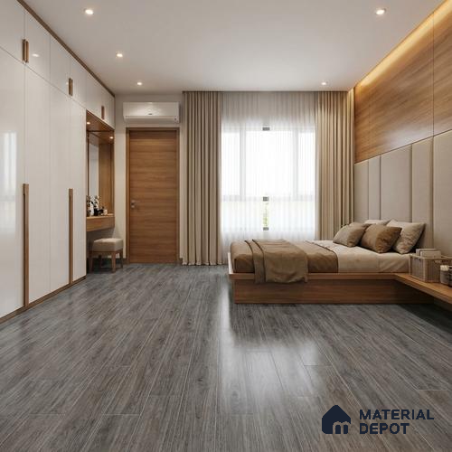Wood Floor & Wall Tile TL 07508 B 4 ft x 0.65 ft Vitrified Matte Finish - 9 mm | 2-3 mm Spacer is Mandatory
