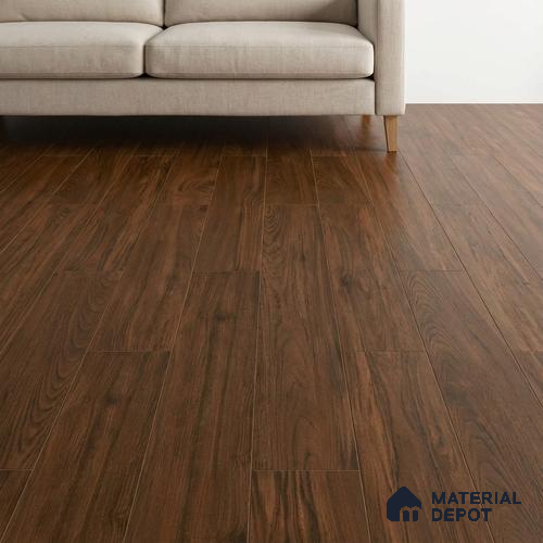 Wood Floor & Wall Tile TL 07512 B 4 ft x 0.65 ft Vitrified Matte Finish - 9 mm | 2-3 mm Spacer is Mandatory
