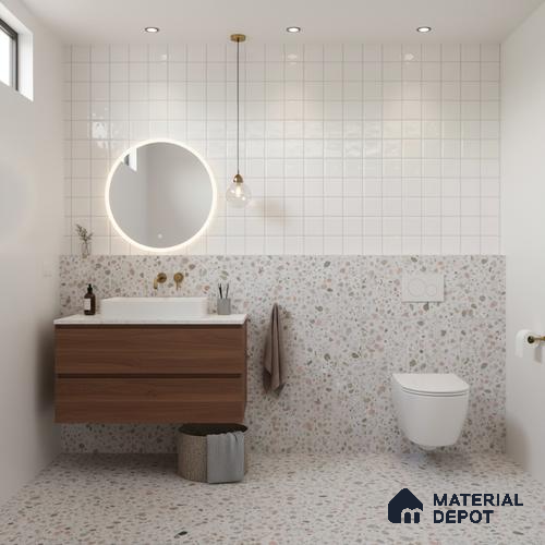 Faux Subway Wall Tile TL 07515  Plaid Biamco 2 ft x 1 ft Ceramic Glossy Finish - 8 mm | Suitable for Bathroom, Kitchen backsplash | Please Expect a Slight Variation of Pattern
