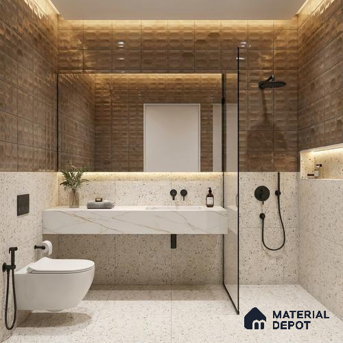 Highlighter Tiles Wall Tile TL 07518 B 4670-HL 2 2 ft x 1 ft Ceramic Glossy Finish - 9 mm | Suitable for Kitchen, Bathroom & Balcony Walls