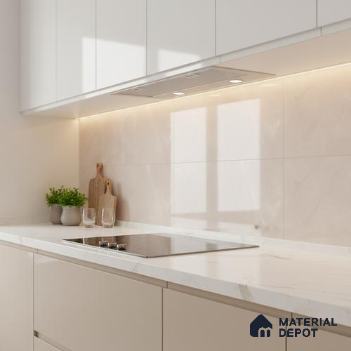 Marble Solids Wall Tile TL 07518 4670-L 2 ft x 1 ft Ceramic Glossy Finish - 9 mm | Suitable for Kitchen, Bathroom & Balcony Walls