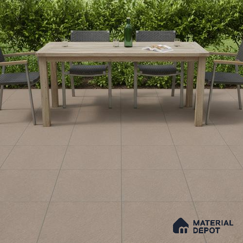Stone Floor Tile TL 07521 B Signature Amber 16 x 16 inch Texture Finish Vitrified Tile - 12 mm | Suitable for Parking, Outdoor & Bathroom | Pattern Alignment May Vary | 2-3 mm Spacer is Mandatory
