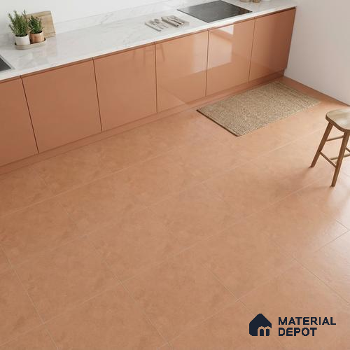 Cement Floor & Wall Tile TL 07534 B Elementi Rosso 2 ft x 2 ft Vitrified Matte Finish - 9 mm | 8 Random Design