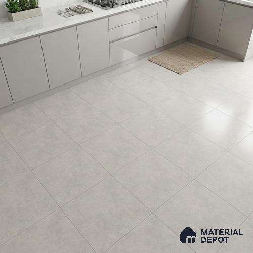 Plain Tile TL 07534 D Elementi Bianco 2 ft x 2 ft Vitrified Matte Finish - 9 mm | 8 Random Design