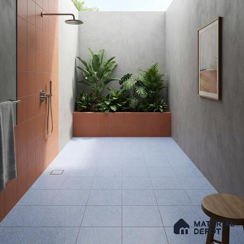 Parking Floor Tile TL 07554 Midnight Surf | 16 x 16 inch | Anti Skid Matte Finish Heavy Duty Vitrified Tile - 12 mm | Suitable For Outdoor, Terrace, Balcony | Pattern Alignment May Vary | 2-3 mm Spacer is Mandatory