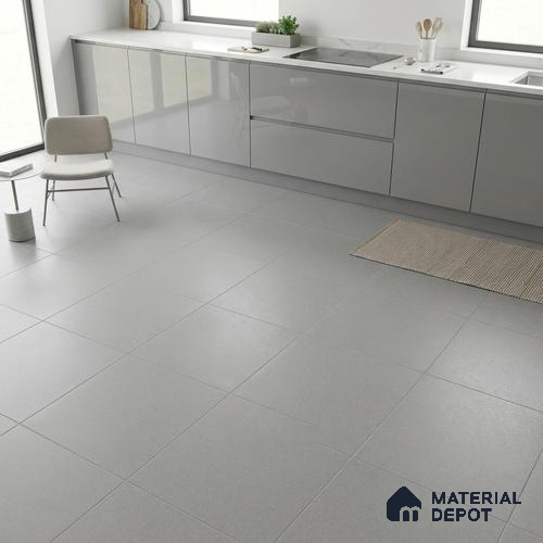 Gris Stone Wall & Floor Tile TL 07583 G Fine Stone Gris Full Body 2 ft x 2 ft Vitrified Matte Finish - 9 mm