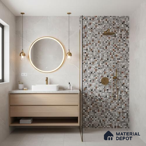 TL 07585 Stone Dote Matte Finish 600 x 300 mm Elevation Wall Cladding Tile - 11 mm