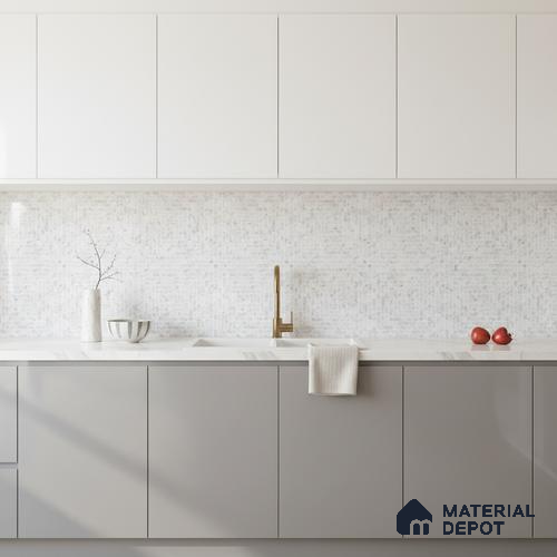 Mosaic Look Floor & Wall Tile TL 07608 Atria 2 ft x 2 ft Sinker Finish Vitrified Tile - 9 mm | Suitable For Living Room, Dining, Bathroom & Kitchen | Please Expect a Slight Variation of Pattern