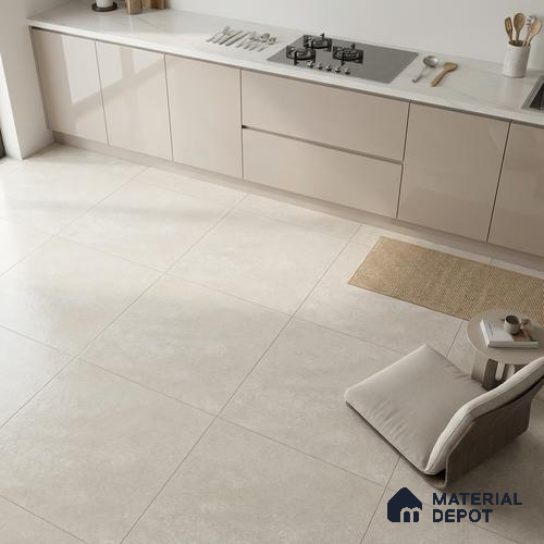 Stone Look Floor Tile TL 11016 B Interno Pearl 2 ft x 2 ft Matte Finish Vitrified Tile - 9 mm | 4 Random Design | Suitable For Living Room, Dining & Patio