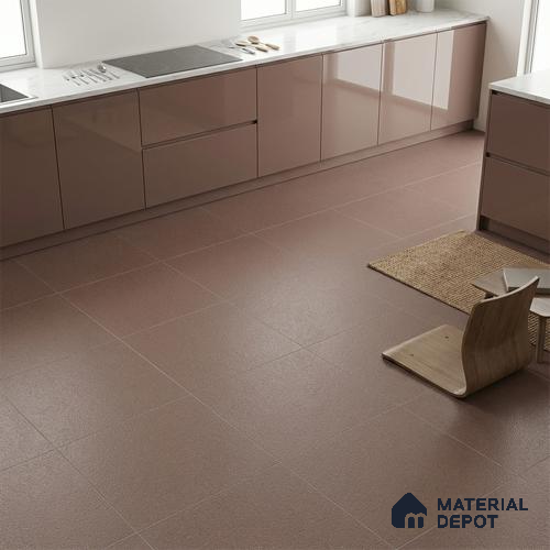 Stone Floor Tile TL 07645 C Prime Earthstone Brown 2 ft x 2 ft Punch Finish Vitrified Fullbody  Tile - 16 mm | Suitable for Living Room, Bedroom & Bathroom