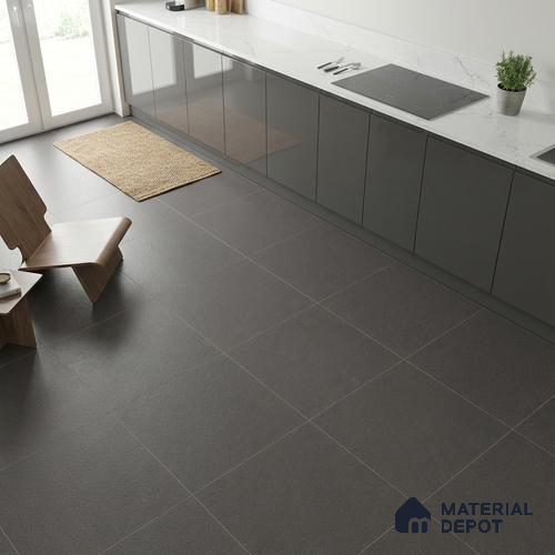 Stone Floor Tile TL 07645 F Prime Earthstone Antarcita 2 ft x 2 ft Punch Finish Vitrified Fullbody Tile - 16 mm | Suitable for Living Room, Bedroom & Bathroom