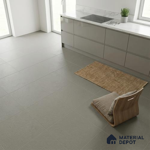 Stone Floor Tile TL 07645 G Prime Earthstone Kota 2 ft x 2 ft Punch Finish Vitrified Fullbody  Tile - 16 mm | Suitable for Living Room, Bedroom & Bathroom