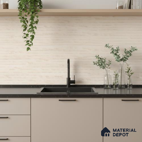 TL 07704 Beige Matte Finish 600 x 300 mm Elevation Wall Cladding Tile - 10 mm