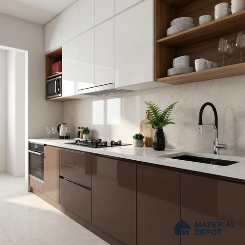 Floor & Wall Tile TL 07838 D Endless Antolia Beige 4 ft x 2 ft Vitrified Glossy Finish - 9 mm | Suitable for Kitchen, Bathroom, Living Room & Bedroom | Random 6