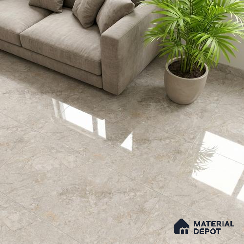 Floor & Wall Tile TL 07839 C Endless Prisma Crema 4 ft x 2 ft Vitrified Glossy Finish - 9 mm | Suitable for Kitchen, Bathroom, Living Room & Bedroom | Random 6