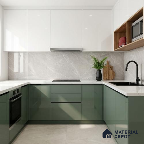 Floor & Wall Tile TL 07846 B Endless Elegant Pearl 4 ft x 2 ft Vitrified Glossy Finish - 9 mm | Suitable for Kitchen, Bathroom, Living Room & Bedroom | Random 6