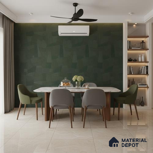 Punch Floor & Wall Tile TL 07893 Levels Forest Decor - 1 4 ft x 2 ft Matte Finish Vitrified Tile - 9 mm | Suitable For living Room, Bedroom, Bathroom