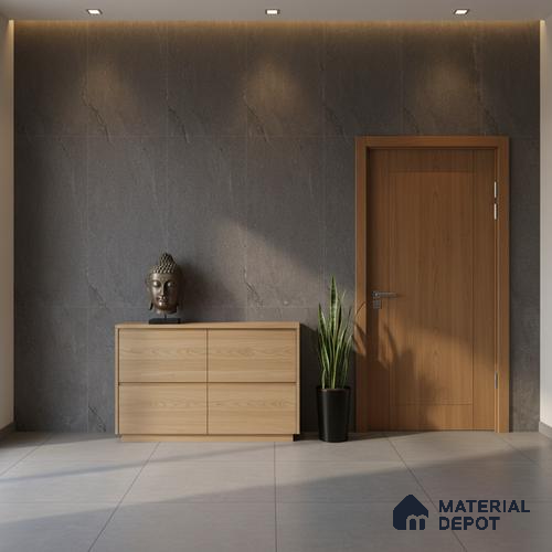 Punch Floor & Wall Tile TL 07900 D Bogota Grey 4 ft x 2 ft Matte Finish Endless Vitrified Tile - 9 mm | 4 Random Designs | Suitable For living Room, Bedroom, Bathroom