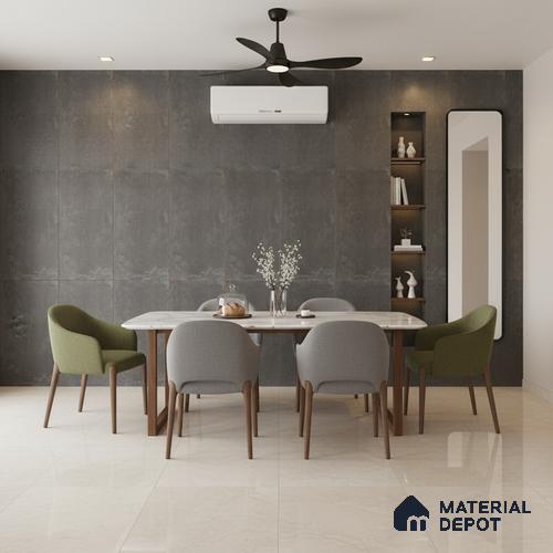 Punch Floor & Wall Tile TL 07902 K Spoleto Willow 4 ft x 2 ft Matte Finish Vitrified Tile - 9 mm  | 6 Random Designs | Suitable For living Room, Bedroom, Bathroom