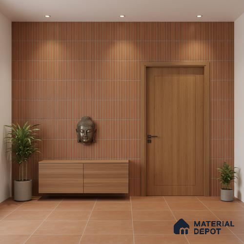 Punch Floor & Wall Tile TL 07946 O Warm Cotto Decor-2 4 ft x 2 ft Matte Finish  Vitrified Tile - 9 mm  | Suitable For living Room, Bedroom, Bathroom