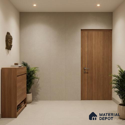 Punch Floor & Wall Tile TL 08031 C Sage Mist 4 ft x 2 ft Matte Finish Vitrified Tile - 9 mm | Suitable For Living Room, Bedroom, Bathoom