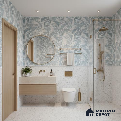 Tropical Wall Tile TL 08120 B SG Ontario Grey Decor 02 Endless 4 ft x 2 ft Vitrified Matte Finish - 9 mm