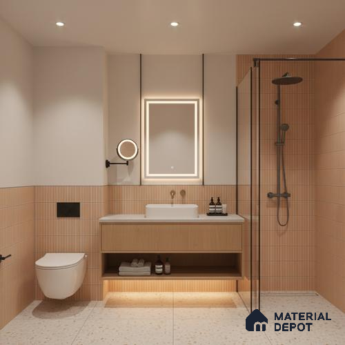 Faux Subway Look Wall Tile TL 08140 C Sitagon Crema 1 ft x 1 ft Ceramic Matte Finish - 10 mm | Please Expect a Slight Variation of Pattern