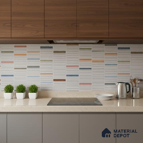 Highlighter Look Wall Tile TL 08143 G Machio Griss HL 02 2 ft x 1 ft Ceramic Matte Finish - 9 mm