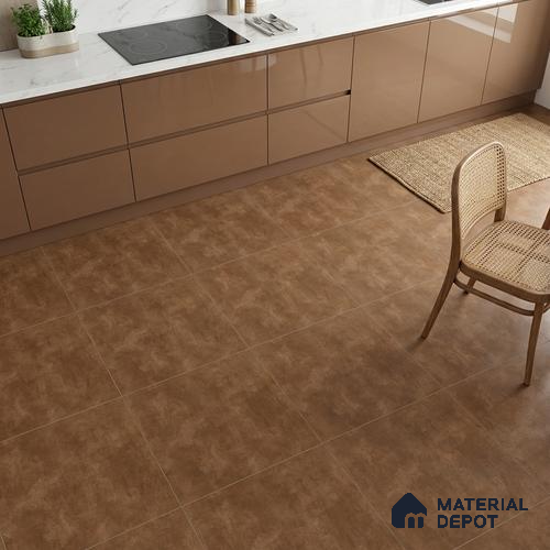 Stone Look Wall & Floor Tile TL 08213 G Oyster Brown 2 ft x 2 ft Vitrified Matte Finish - 9 mm