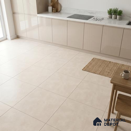 Cement Look Wall & Floor Tile TL 08213 H Oyster Crema 2 ft x 2 ft Vitrified Matte Finish - 9 mm