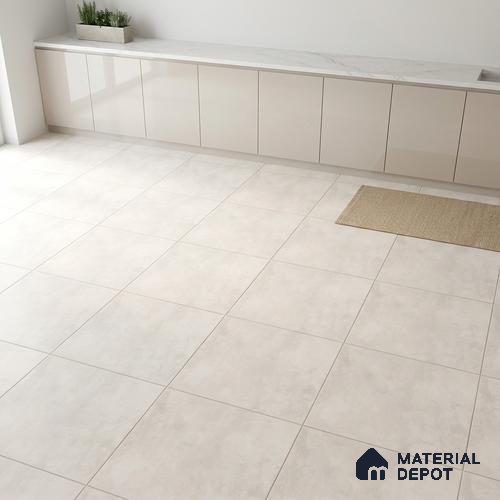 Cement Look Wall & Floor Tile TL 08218 B Petal Bianco 2 ft x 2 ft Vitrified Matte Finish - 9 mm