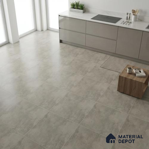 Cement Look Wall & Floor Tile TL 08218 F Petal Olive 2 ft x 2 ft Vitrified Matte Finish - 9 mm