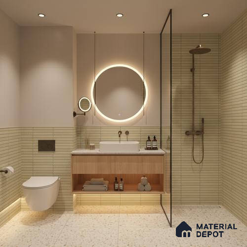 Subway Tile TL 08350 Kitkate 215 1 ft x 1 ft Ceramic Matte Finish - 10 mm | Please Expect a Slight Variation of Pattern