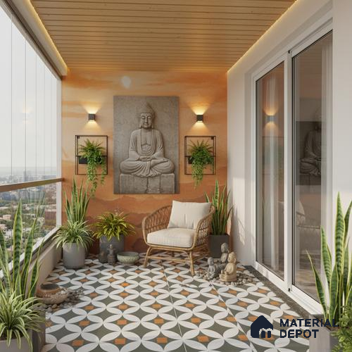 Moroccan Look Wall & Floor Tile TL 08463 2 ft x 2 ft Porcelain Matte Finish - 8 mm | Please Expect a Slight Variation of Pattern