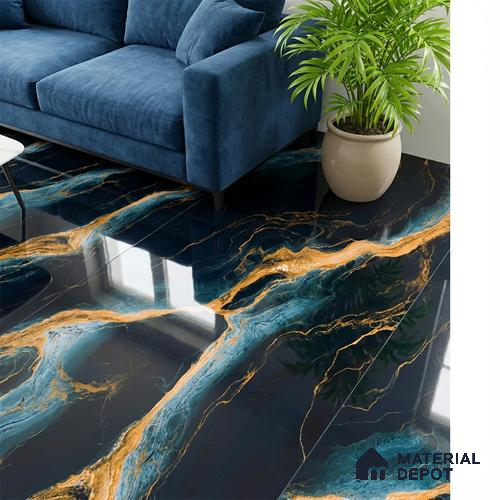Marble Look TL 08519 Imole Grace 4 ft x 2 ft Vitrified High Gloss Finish - 8 mm | Random 5