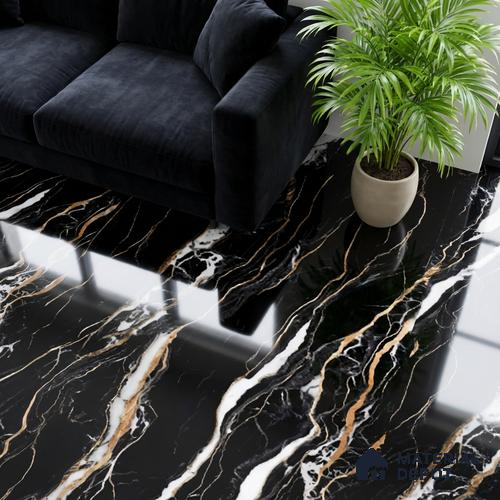 Marble Look TL 08522 Shimla Gold 4 ft x 2 ft Vitrified High Gloss Finish - 8 mm | Random 4