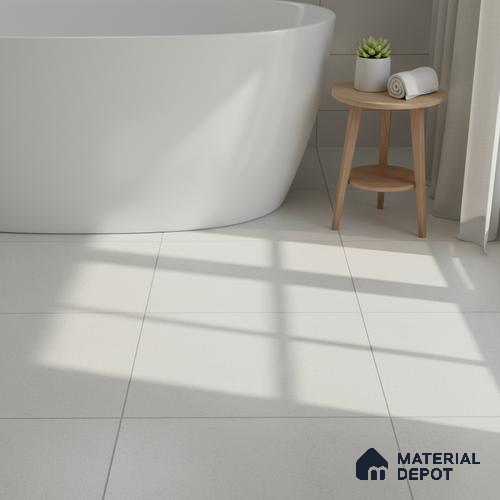 Stone Look Tile TL 08594 Diamond Ivory 1 ft x 1 ft Ceramic Matte Finish - 8 mm