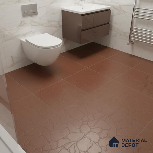 Stone Look Tile TL 08596 B Stone Terracotta 1 ft x 1 ft Ceramic Matte Finish - 8 mm