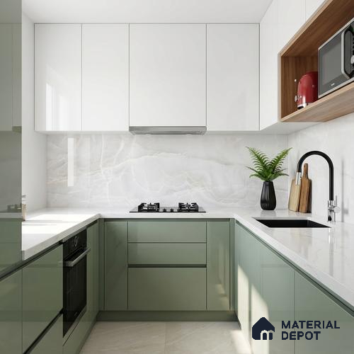 White Stone Floor & Wall Tile TL 08778 Royal Miami Onyx White 4 ft x 2 ft Vitrified Glossy Finish - 9 mm | Random 6 | Suitable for Living Room, Bedroom, Bathroom