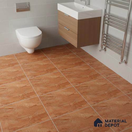 Marble Look Floor Tile TL 08841 D | Matte Finish 12 x 12 inch Ceramic Tile - 7 mm | Suitable For Kitchen, Bathroom, Bedroom & Office