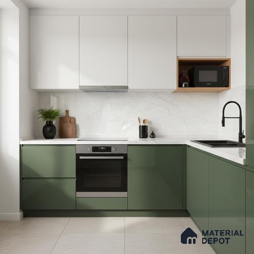 Stone Look Wall & Floor Tile TL 08886 | Glossy Finish 4 ft x 2 ft Vitrified Tile - 9 mm | Suitable For Kitchen, Bathroom, Bedroom & Office