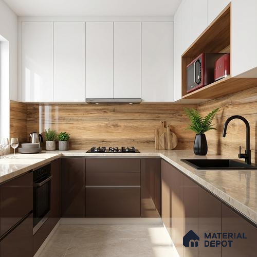 Wood Look Wall & Floor Tile TL 08893 | Matte Finish 4 ft x 2 ft Vitrified Tile - 9 mm | Suitable For Kitchen, Bathroom, Bedroom & Office