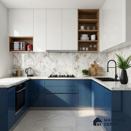 Highlighter Wall Tile TL 08986 | Glossy Finish 4 ft x 2 ft Vitrified Tile - 9 mm | Suitable For Kitchen, Bathroom, Bedroom & Office